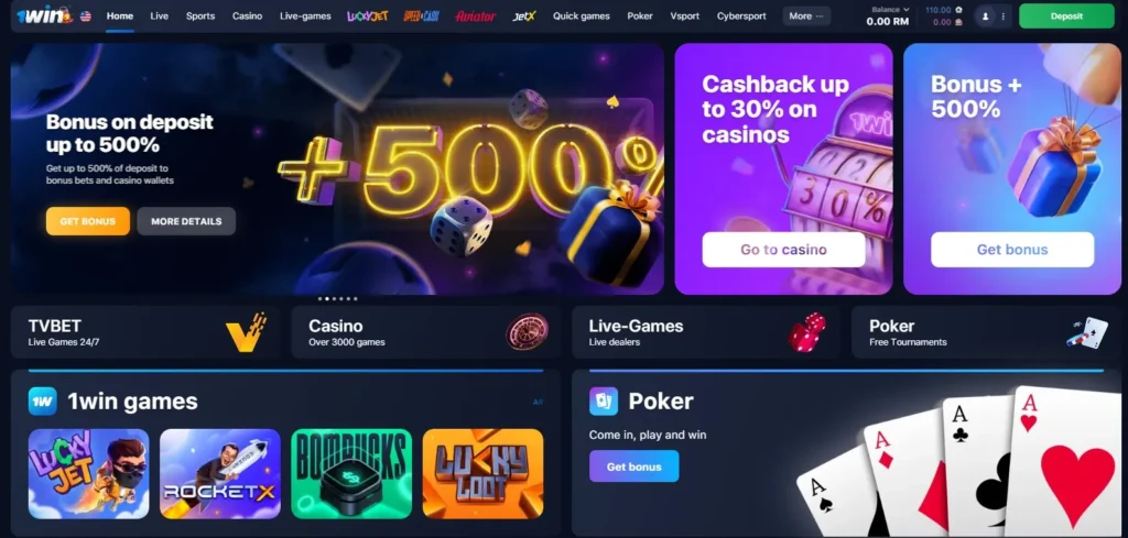 Características del Casino en Línea 1WIN